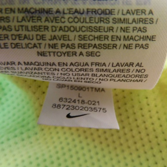 Nike Golf Men's Sz L Dri-fit polo gray/green - Picture 8 of 8